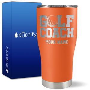 Personalized Golf Coach on 27oz Curve Tumbler