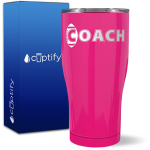 Football Coach on 27oz Curve Tumbler