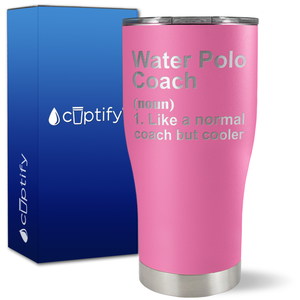Water Polo Coach Definition on 27oz Curve Tumbler