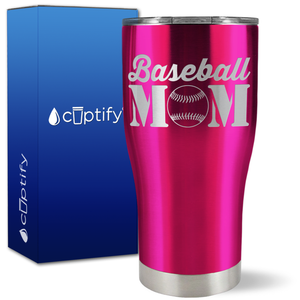 Baseball Mom on 27oz Curve Tumbler