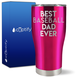 Best Baseball Dad Ever on 27oz Curve Tumbler