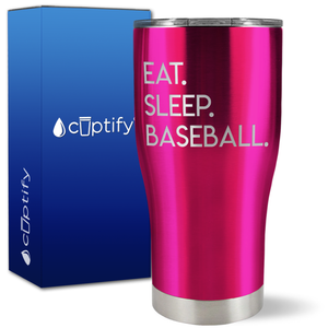 Eat Sleep Baseball on 27oz Curve Tumbler