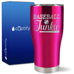 Baseball Junkie on 27oz Curve Tumbler