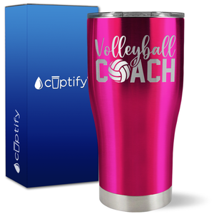 Volleyball Coach on 27oz Curve Tumbler
