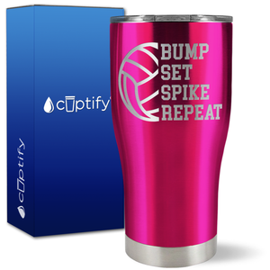 Bump Set Spike Repeat on 27oz Curve Tumbler