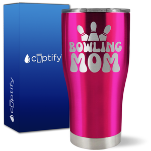 Bowling Mom on 27oz Curve Tumbler