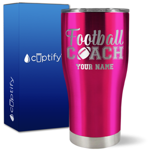 Personalized Football Coach on 27oz Curve Tumbler
