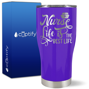 Nurse Life is the Best Life on 27oz Curve Tumbler