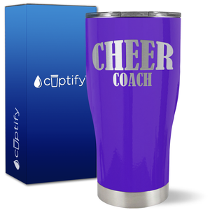 Cheer Coach on 27oz Curve Tumbler