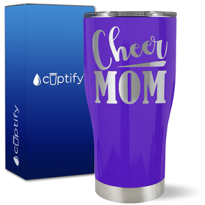 Cheer Mom Slanted on 27oz Curve Tumbler