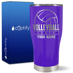 Personalized Volleyball Coach on 27oz Curve Tumbler