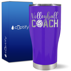Volleyball Coach on 27oz Curve Tumbler