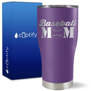 Baseball Mom on 27oz Curve Tumbler