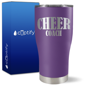 Cheer Coach on 27oz Curve Tumbler