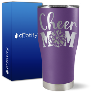 Cheer Mom Pom Pom on 27oz Curve Tumbler