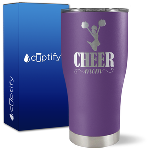 Cheer Mom Silhouette on 27oz Curve Tumbler