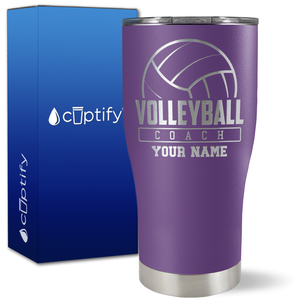 Personalized Volleyball Coach on 27oz Curve Tumbler
