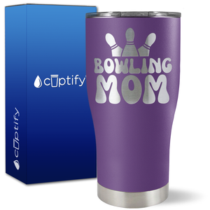 Bowling Mom on 27oz Curve Tumbler