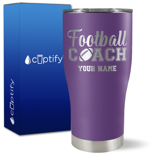 Personalized Football Coach on 27oz Curve Tumbler