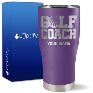 Personalized Golf Coach on 27oz Curve Tumbler