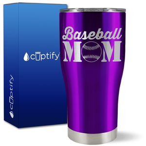 Baseball Mom on 27oz Curve Tumbler