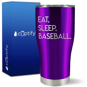 Eat Sleep Baseball on 27oz Curve Tumbler