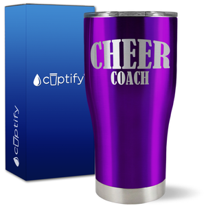 Cheer Coach on 27oz Curve Tumbler