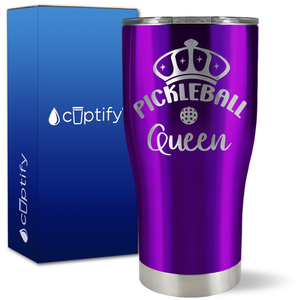 Pickleball Queen on 27oz Curve Tumbler