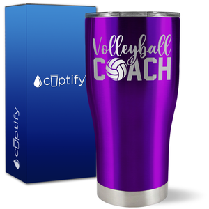 Volleyball Coach on 27oz Curve Tumbler