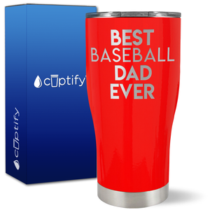 Best Baseball Dad Ever on 27oz Curve Tumbler