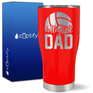 Volleyball Dad Half Ball on 27oz Curve Tumbler