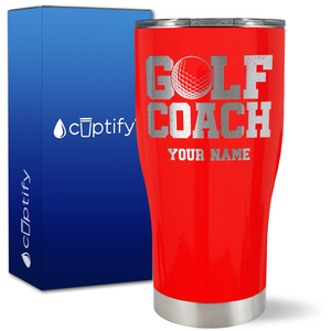 Personalized Golf Coach on 27oz Curve Tumbler