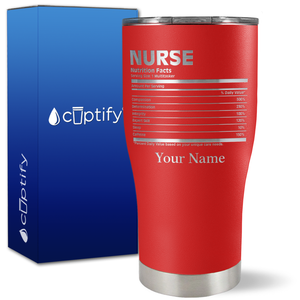 Personalized Nurse Nutrition Facts on 27oz Curve Tumbler