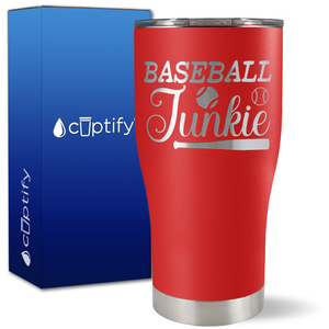 Baseball Junkie on 27oz Curve Tumbler