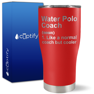 Water Polo Coach Definition on 27oz Curve Tumbler