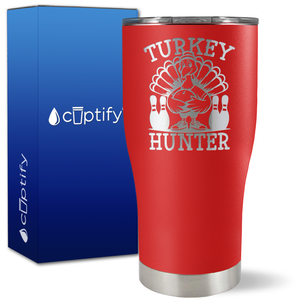 Bowling Turkey Hunter on 27oz Curve Tumbler