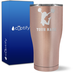 Personalized Cheerleader on 27oz Curve Tumbler