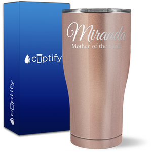 Personalized Mother of the Bride on 27oz Curve Tumbler