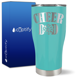 Cheer Dad Pom Pom on 27oz Curve Tumbler