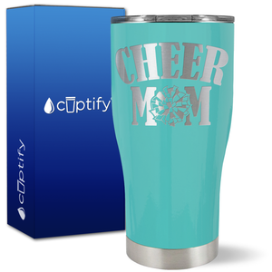 Cheer Mom on 27oz Curve Tumbler