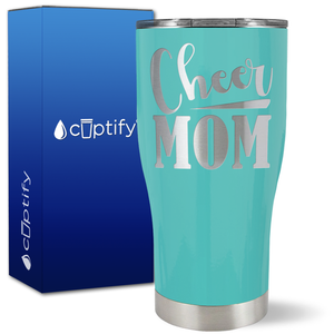Cheer Mom Slanted on 27oz Curve Tumbler