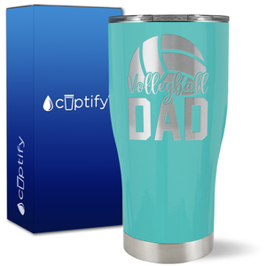 Volleyball Dad Half Ball on 27oz Curve Tumbler