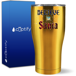 Believe in Santa 27oz Curve Tumbler