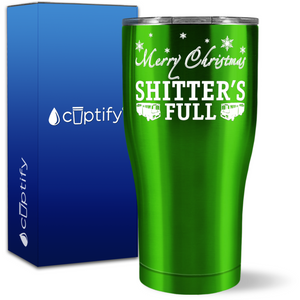 Merry Christmas Shitter's Full 27oz Curve Tumbler