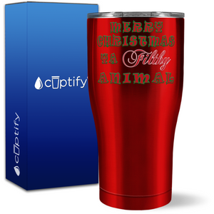 Merry Christmas Ya Filthy Animal 27oz Curve Tumbler