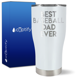 Best Baseball Dad Ever on 27oz Curve Tumbler