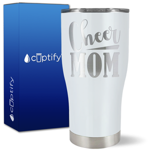 Cheer Mom Slanted on 27oz Curve Tumbler