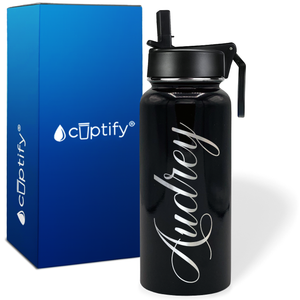 Personalized Audrey Style on 32oz Wide Mouth