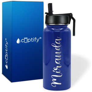 Personalized Miranda Style on 32oz Wide Mouth