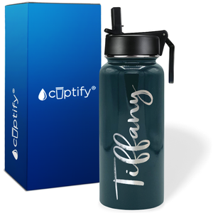 Personalized Tiffany Style on 32oz Wide Mouth